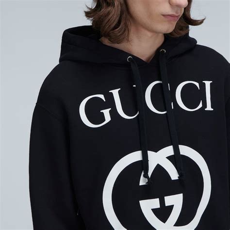 fake gucci hoodie mens|gucci interlocking hoodie.